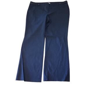 Ann Taylor LOFT Women’s Navy Wide Leg Trousers Size 18T Tall Lightweight Chinos